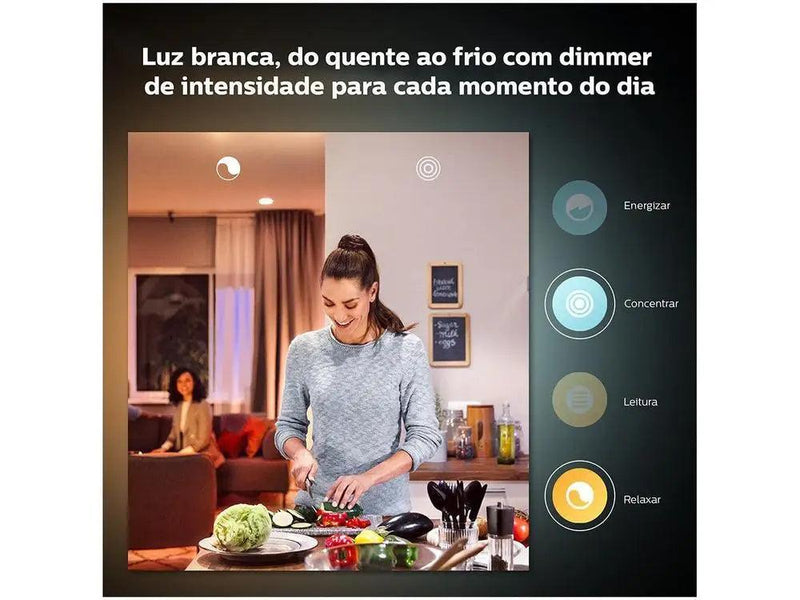 Kit Casa Inteligente Philips Hue 3 Lâmpadas - 220V