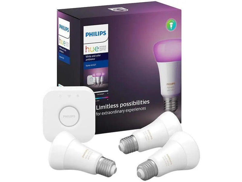 Kit Casa Inteligente Philips Hue 3 Lâmpadas - 220V